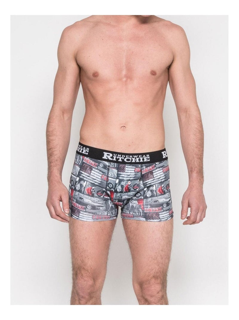 Boxer motifs RYANE Rouge - Kiabi