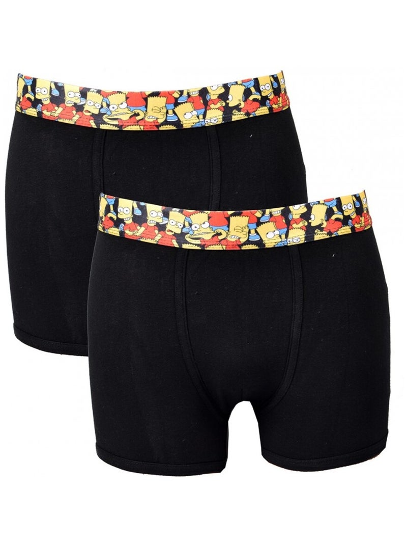 Boxer No Publik Featuring Simpsons- Pack de 2 Noir - Kiabi