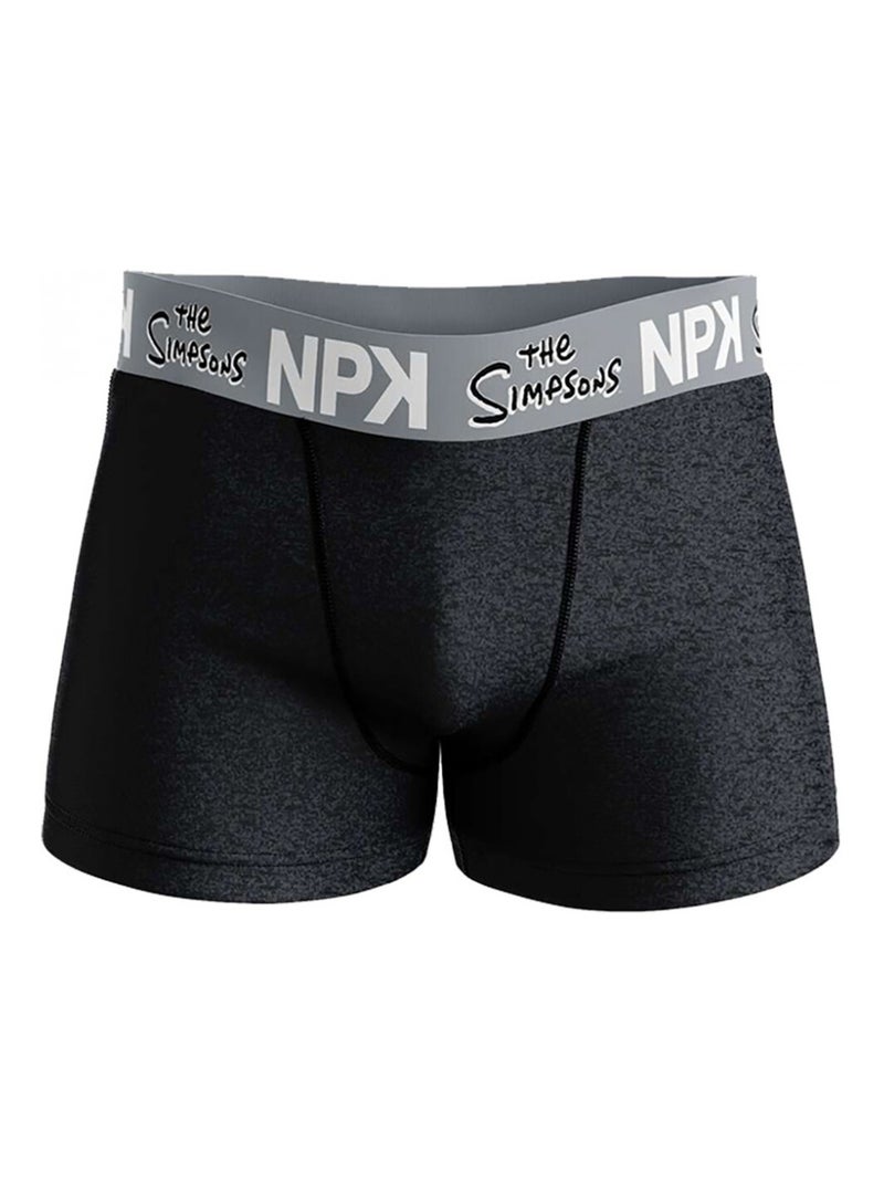 Boxer No Publik Featuring Simpsons Noir Gris Blanc - Kiabi