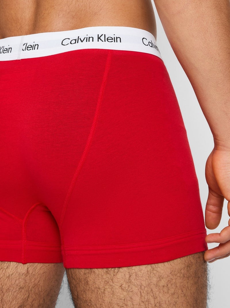 Boxer pack x3 - Calvin Klein Blanc Rouge Noir - Kiabi