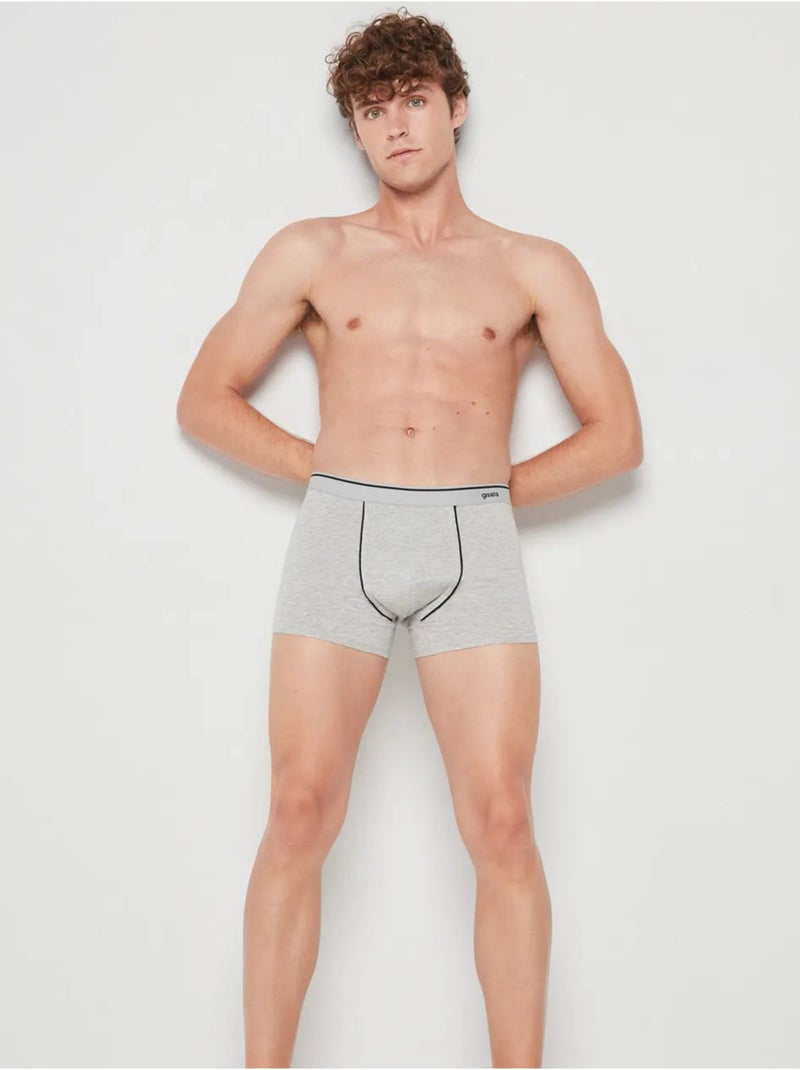 Boxer pour homme hypoallergénique Gris chiné - Kiabi
