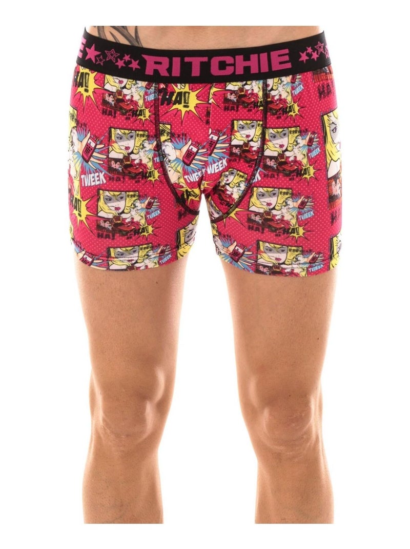 BOXER RAHAN BOY Rose - Kiabi