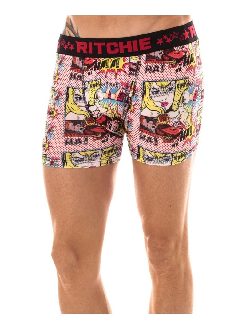 BOXER RAHAN BOY Rouge - Kiabi