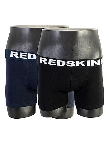 Boxer Redskins Pack De 2 Bx01 Nona-Set Noir Marine