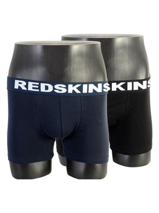 Boxer Redskins Pack De 2 Bx01 Nona-Set Noir Marine