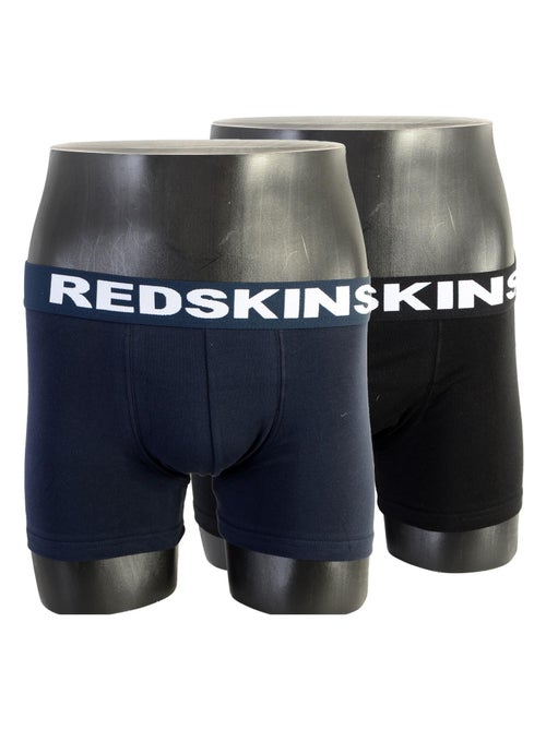 Boxer Redskins Pack De 2 Bx01 Nona-Set Noir Marine - Kiabi