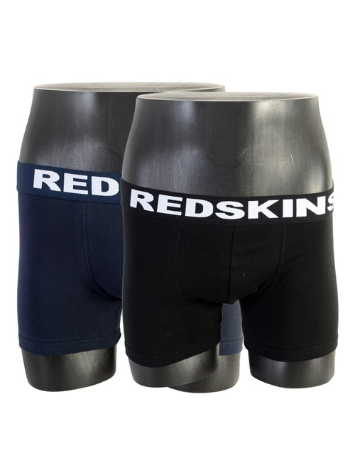 Boxer Redskins Pack De 2 Bx01 Nona-Set Noir Marine - Kiabi