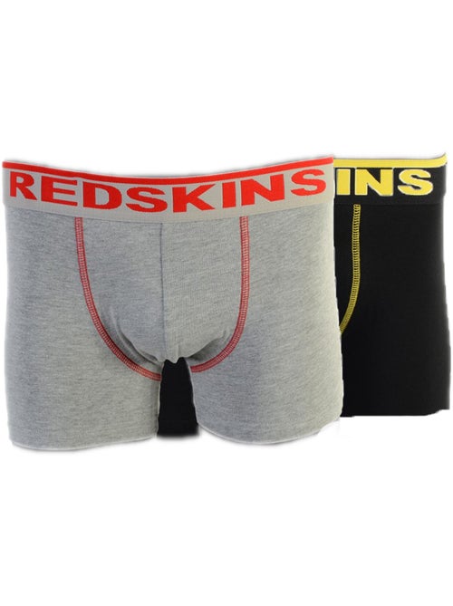 Boxer Redskins Pack De 2 Bx02 Nogr Set Noir Gris - Kiabi
