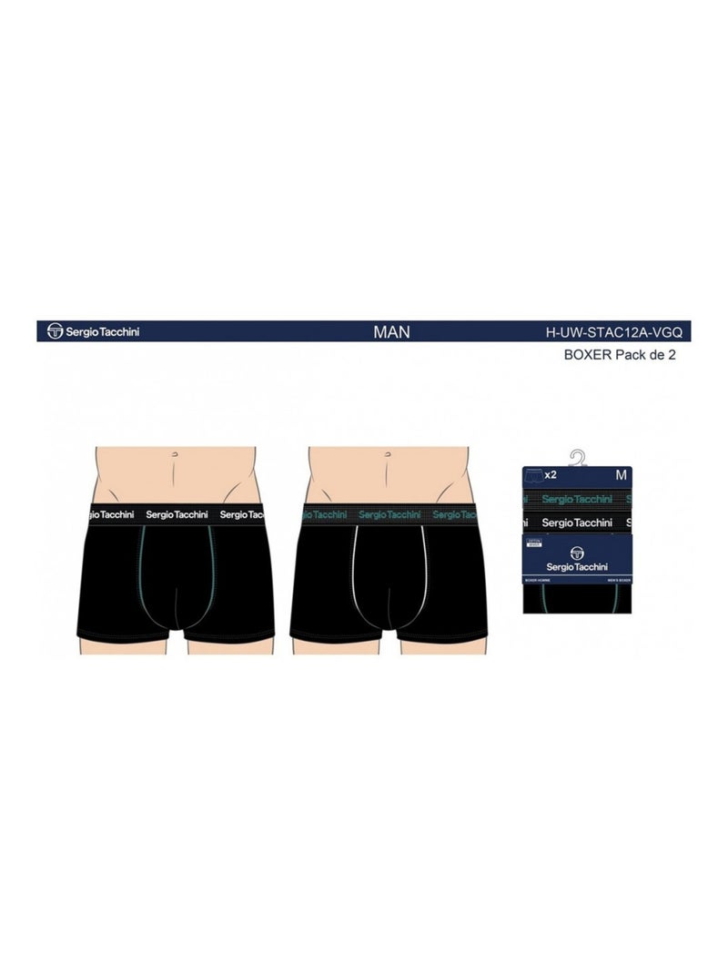 Boxer SERGIO TACCHINI - Pack de 2 Multicolore - Kiabi