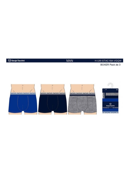 Boxer SERGIO TACCHINI - Pack de 3 - Kiabi