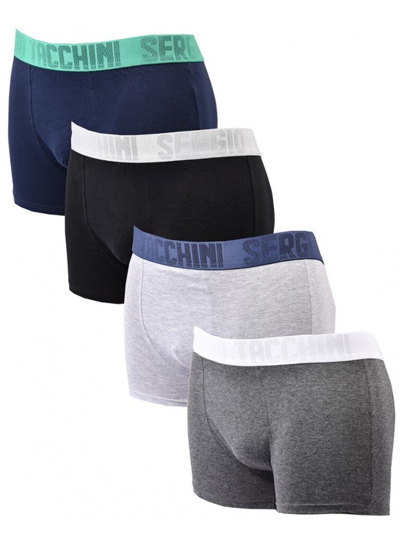Boxer SERGIO TACCHINI - Pack de 4 Multicolore - Kiabi