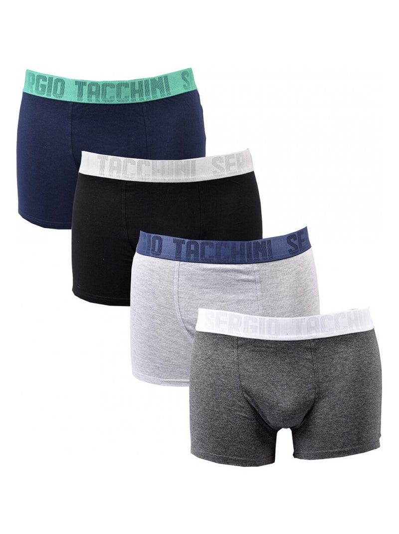 Boxer SERGIO TACCHINI - Pack de 4 Multicolore - Kiabi