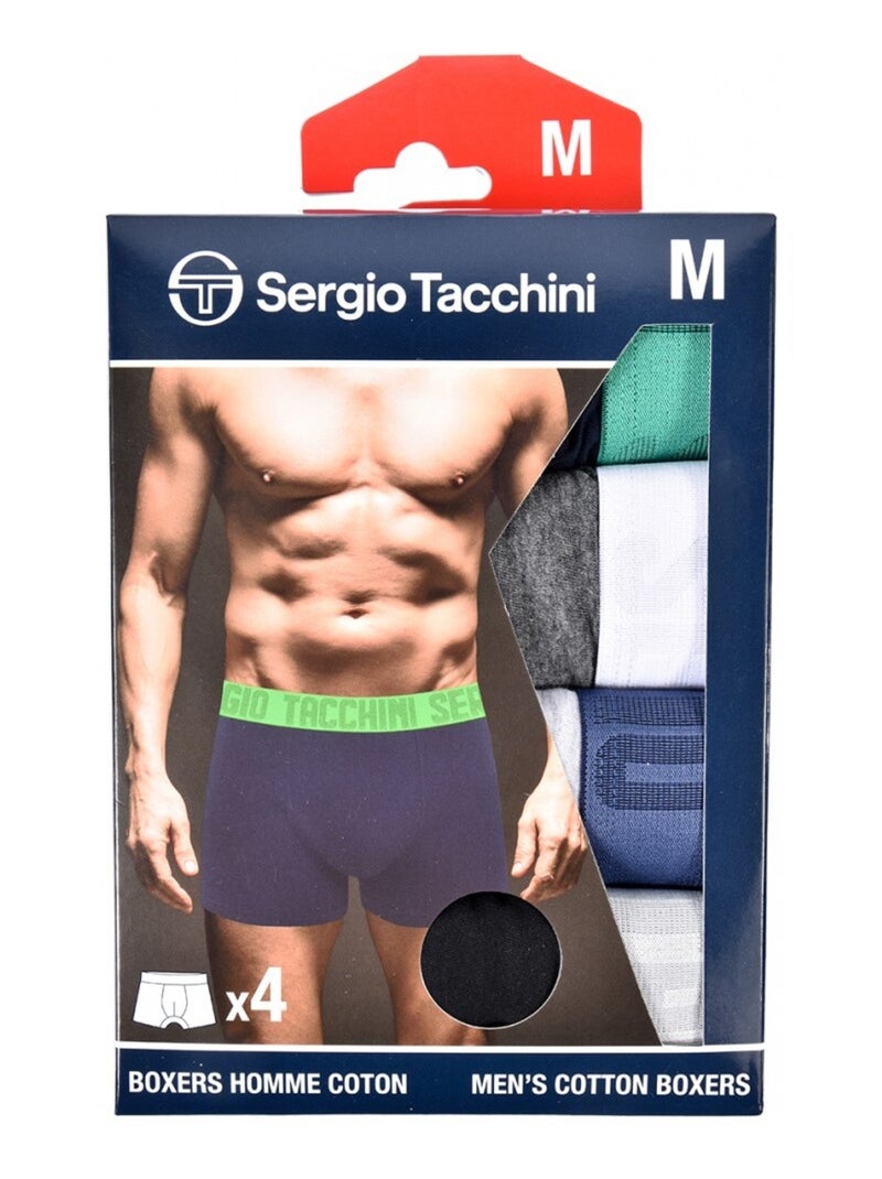 Boxer SERGIO TACCHINI - Pack de 4 Multicolore - Kiabi