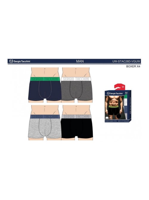 Boxer SERGIO TACCHINI - Pack de 4 - Kiabi