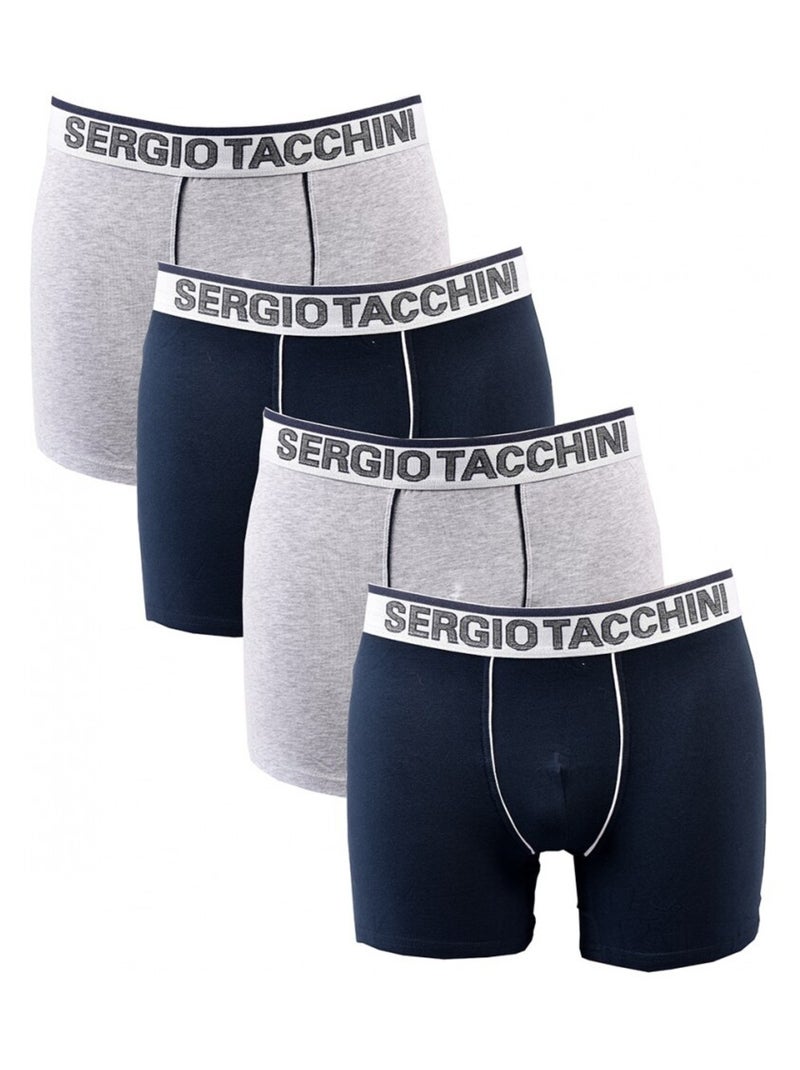 Boxer SERGIO TACCHINI - Pack de 4 Multicolore - Kiabi