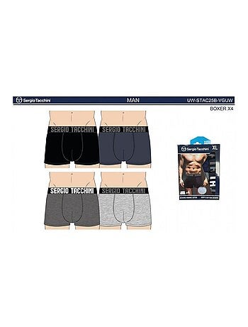 Boxer SERGIO TACCHINI - Pack de 4