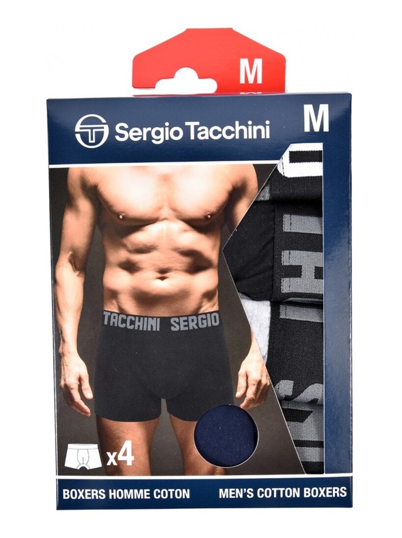Boxer SERGIO TACCHINI - Pack de 4 Multicolore - Kiabi