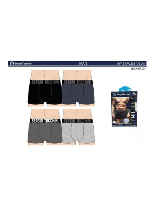 Boxer SERGIO TACCHINI - Pack de 4 - Kiabi