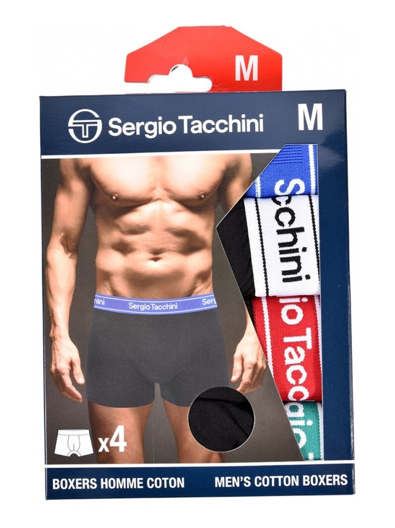 Boxer SERGIO TACCHINI - Pack de 4 Multicolore - Kiabi