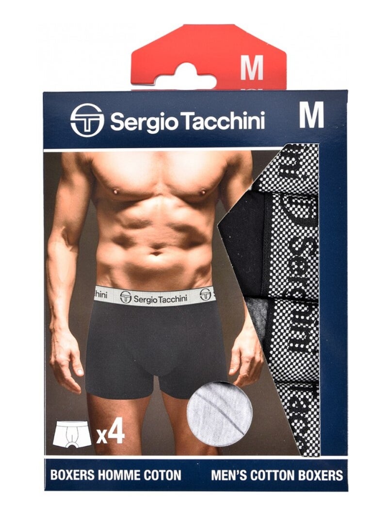 Boxer SERGIO TACCHINI - Pack de 4 Multicolore - Kiabi