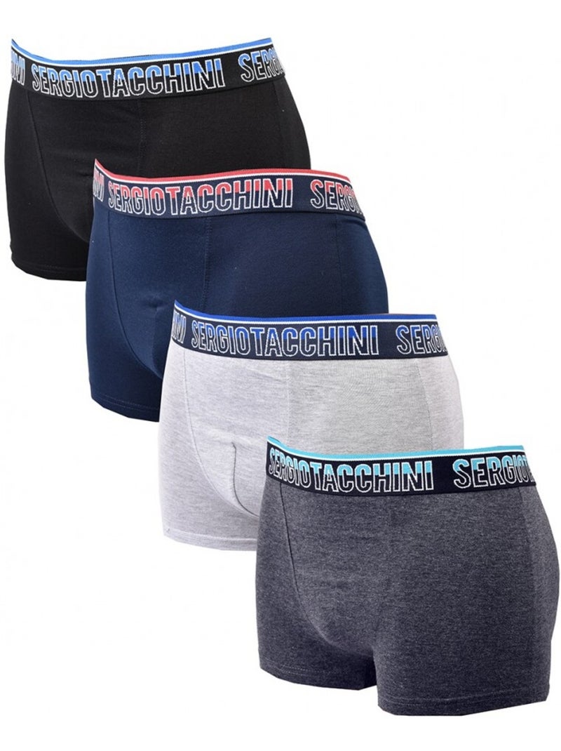 Boxer SERGIO TACCHINI - Pack de 4 Multicolore - Kiabi