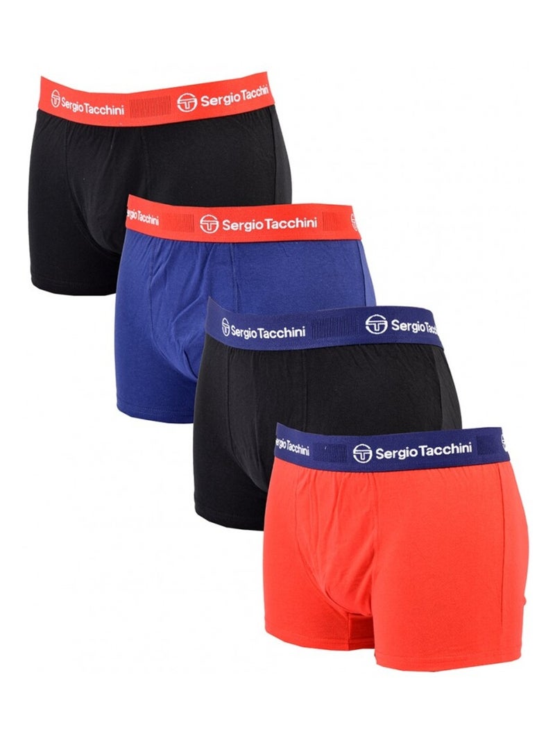 Boxer SERGIO TACCHINI - Pack de 4 Multicolore - Kiabi