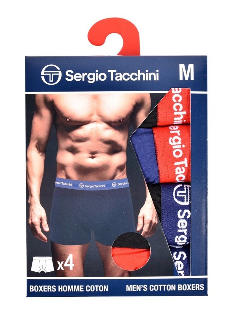 Boxer SERGIO TACCHINI - Pack de 4 Multicolore - Kiabi