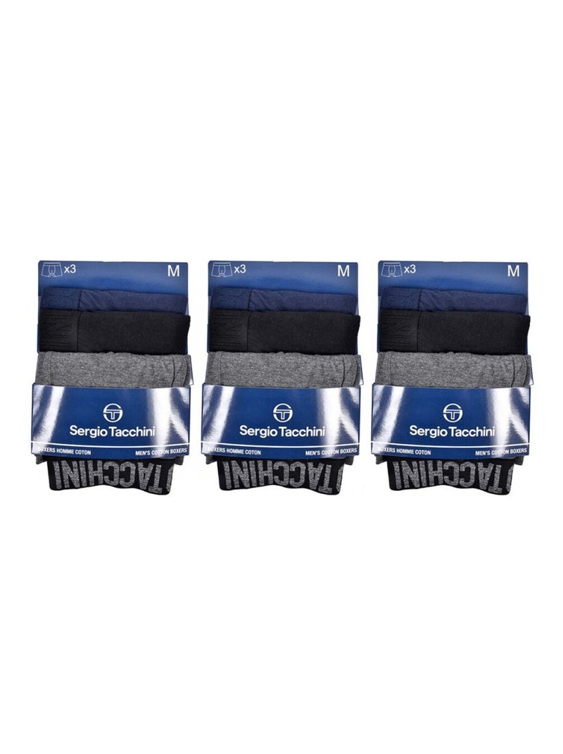 Boxer SERGIO TACCHINI - Pack de 9 Multicolore - Kiabi