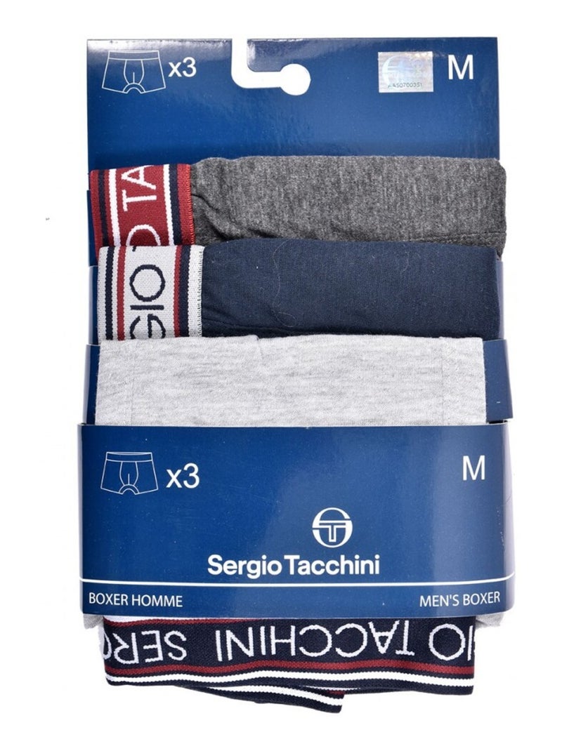 Boxer SERGIO TACCHINI X3 - Pack de 3 Multicolore - Kiabi