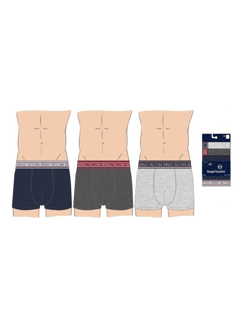 Boxer SERGIO TACCHINI X3 - Pack de 3 Multicolore - Kiabi