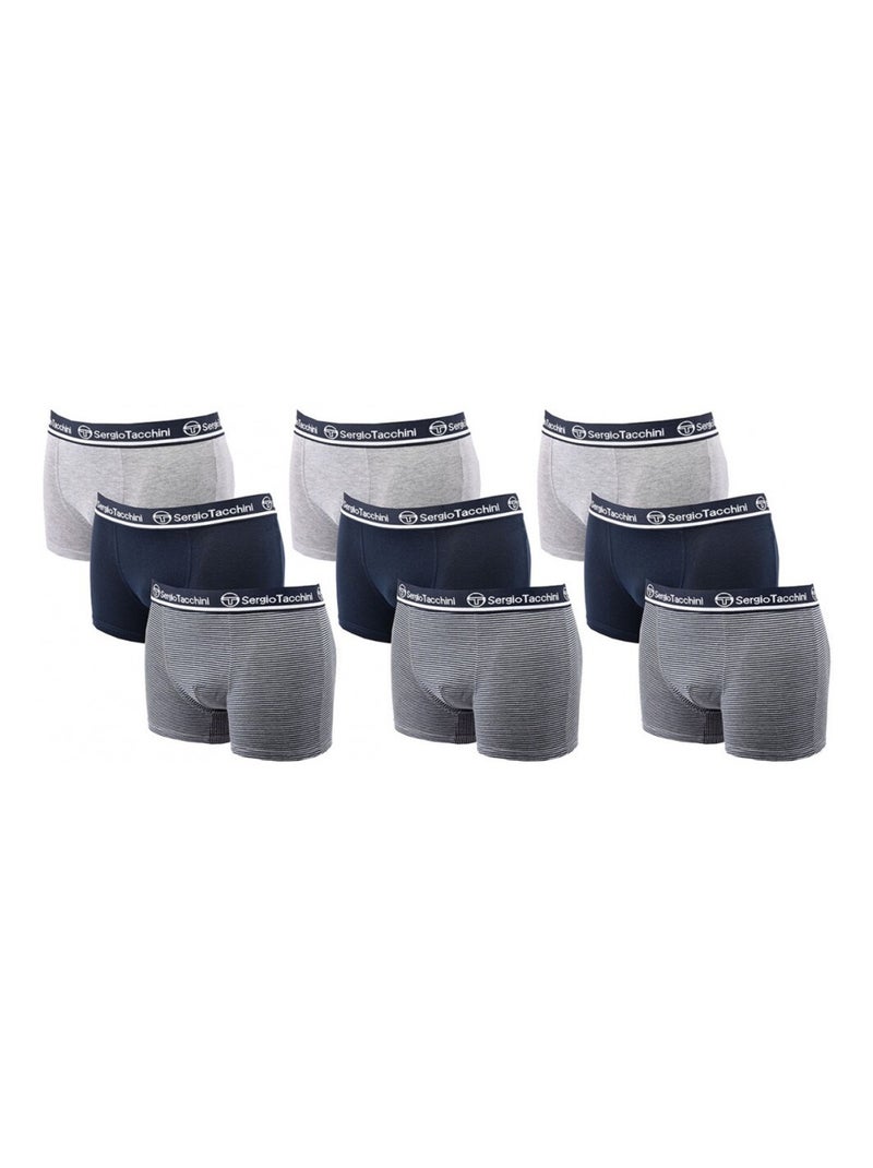 Boxer SERGIO TACCHINI X9 - Pack de 9 Multicolore - Kiabi