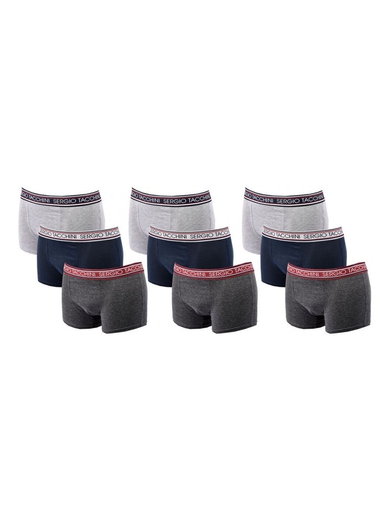 Boxer SERGIO TACCHINI X9 - Pack de 9 Multicolore - Kiabi