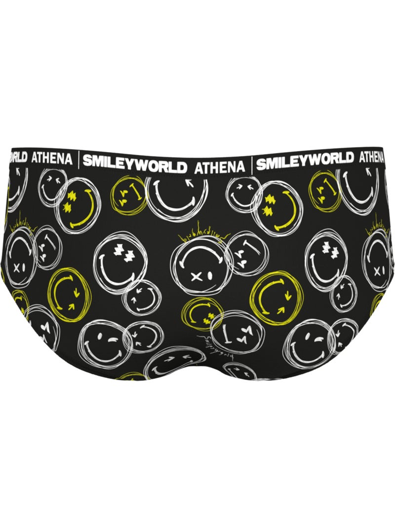 Boxer SMILEYWORLD® | ATHENA Fille Noir - Kiabi