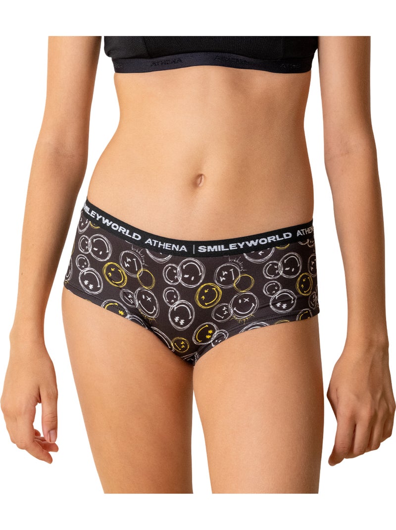 Boxer SMILEYWORLD® | ATHENA Fille Noir - Kiabi