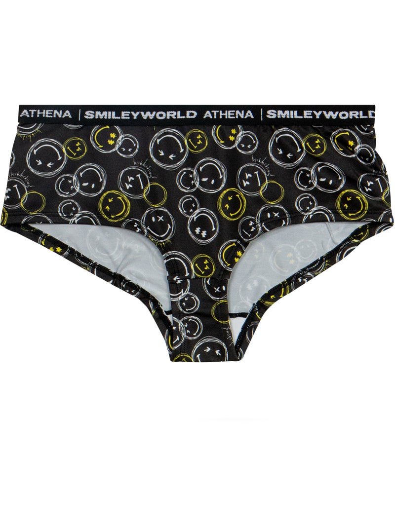Boxer SMILEYWORLD® | ATHENA Fille Noir - Kiabi