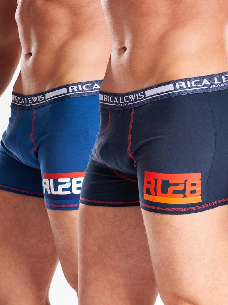 Boxer sport, lot de 2 BOXRRL1 'Rica Lewis' Bleu Bleu - Kiabi