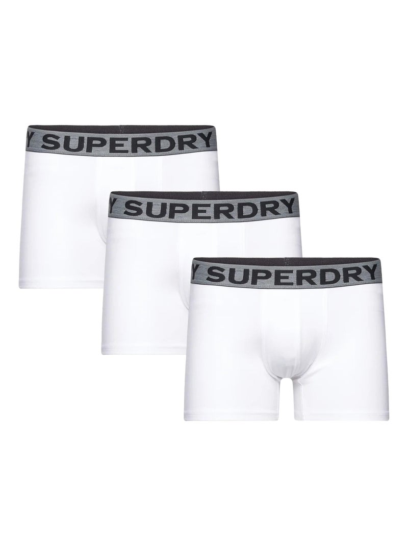 Boxer Superdry Triple Pack Blanc - Kiabi