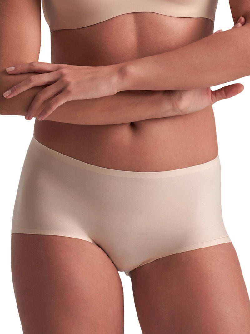 Boxer Uni Stretch Beige - Kiabi