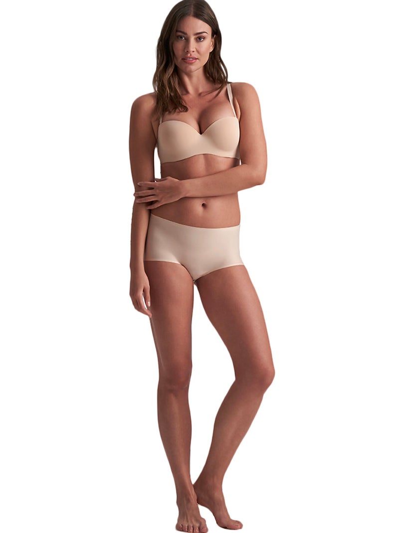 Boxer Uni Stretch Beige - Kiabi