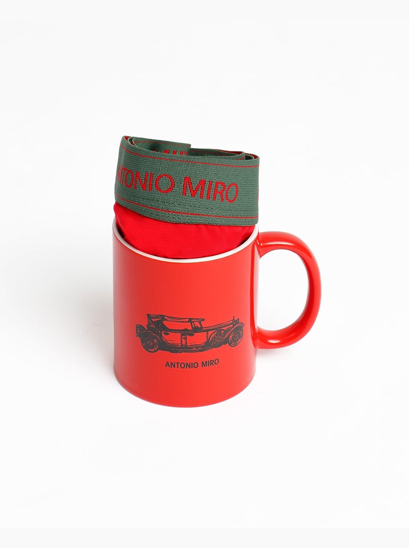 Boxer vintage ANTONIO MIRO/Mug cadeau pour homme Rouge - Kiabi