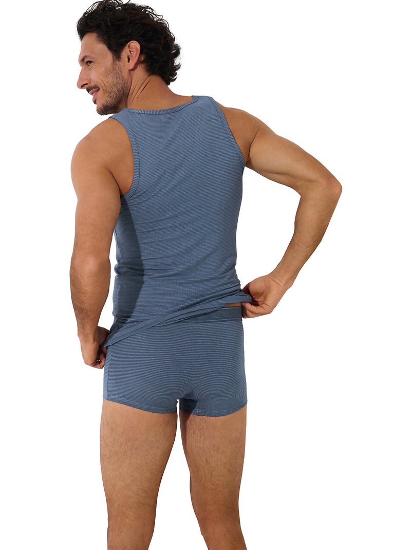 Boxer Zeus Bleu - Kiabi