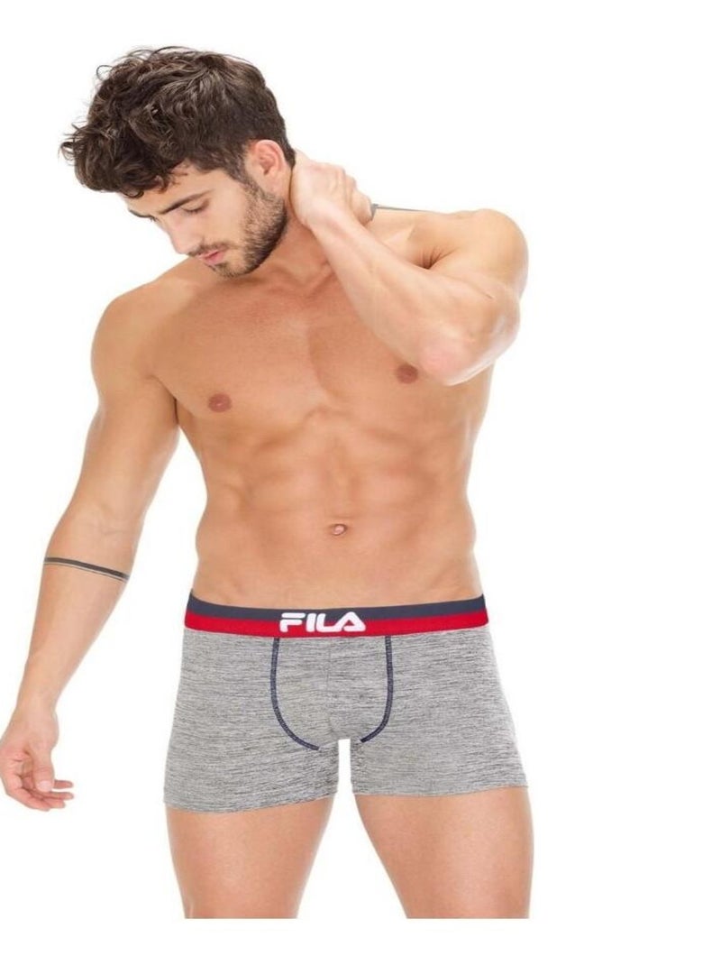 Boxers Coton homme Fila 5020 Gris Fila Gris - Kiabi