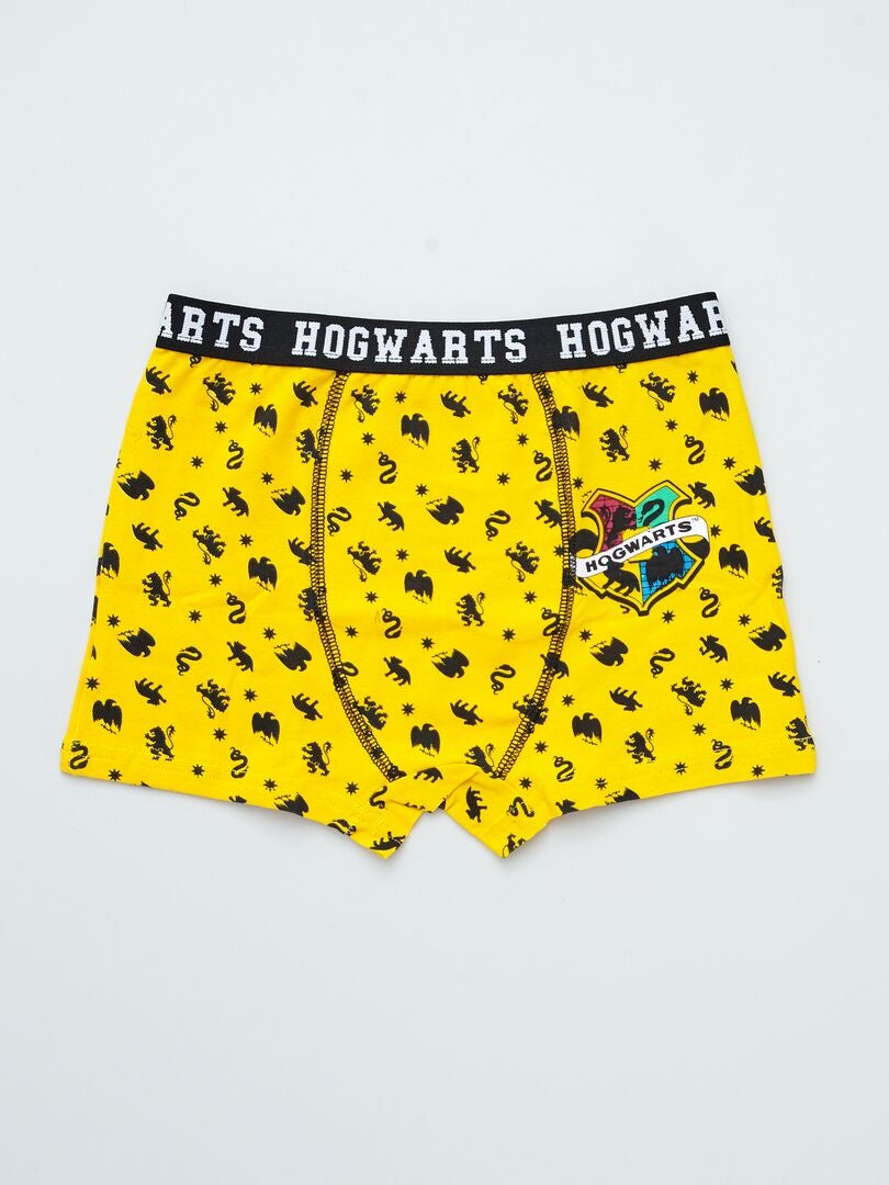 Boxers 'Harry Potter' avec imprimé - Lot de 2 Jaune/gris - Kiabi
