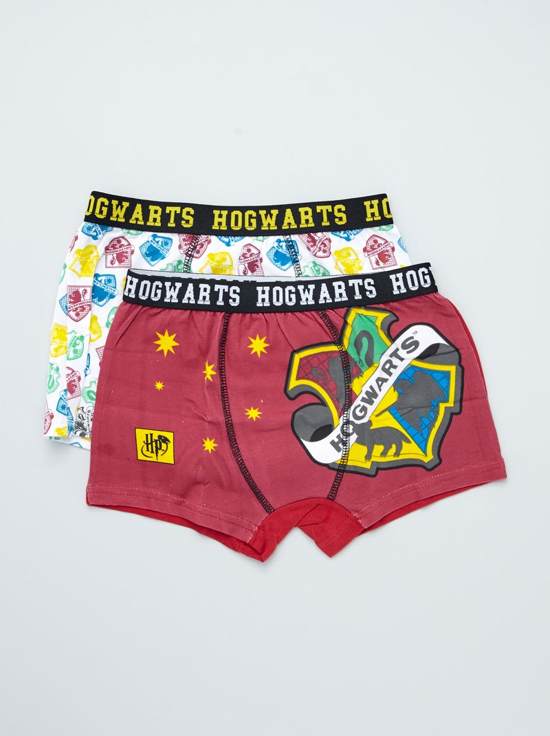Boxers 'Harry Potter' avec imprimé - Lot de 2 Rouge/blanc - Kiabi
