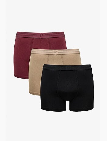 Boxers homme basiques 3 pièces penti