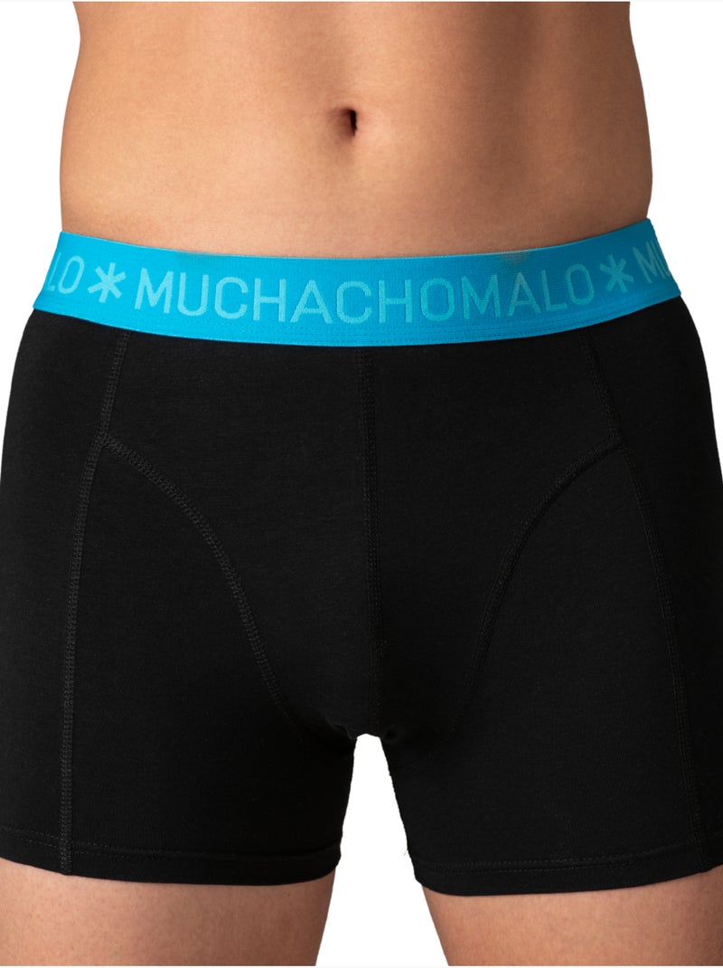 Boxers lot de 12 en coton premium Muchachomalo confort respirant et coupe parfaite Bleu Noir - Kiabi