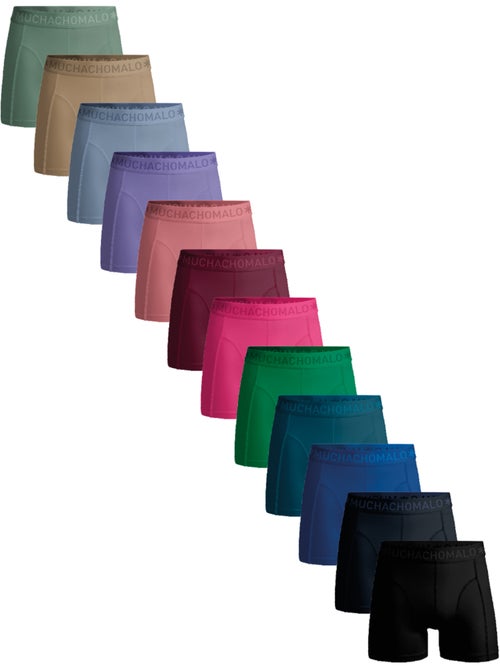 Boxers lot de 12 en coton premium Muchachomalo confort respirant et coupe parfaite - Kiabi