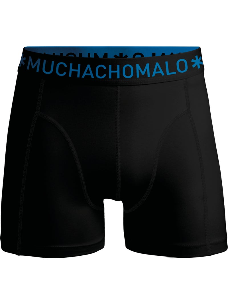 Boxers lot de 12 en coton premium Muchachomalo confort respirant et coupe parfaite Noir Vert Bleu - Kiabi
