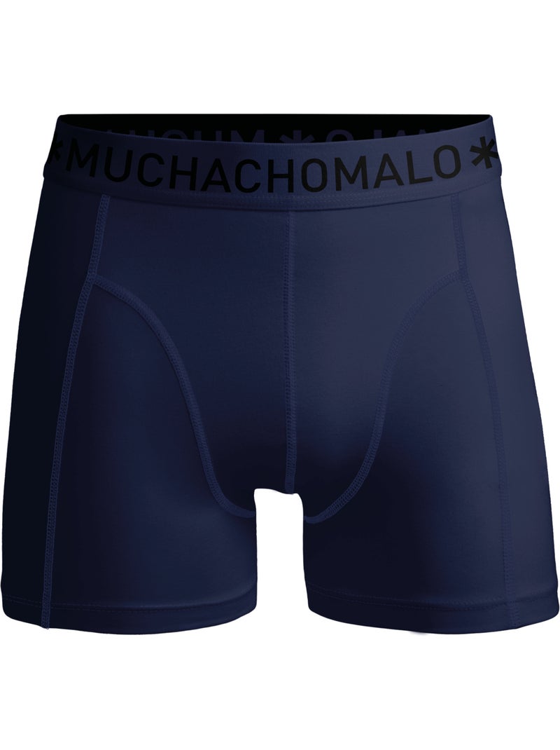 Boxers lot de 12 en coton premium Muchachomalo confort respirant et coupe parfaite Noir Violet Bleu - Kiabi