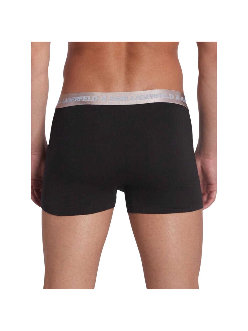 Boxers motif/style métallisé - karl lagerfeld Noir - Kiabi